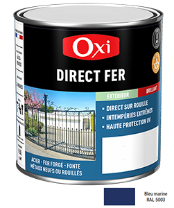 Peinture DIRECT FER LISSE Bleu Marine 0,5L