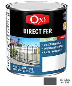 Peinture DIRECT FER LISSE Gris Carbone 1,5L