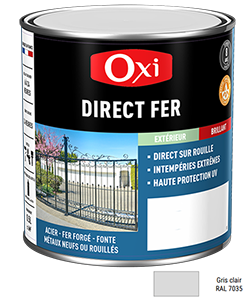 Peinture DIRECT FER LISSE Gris Clair 0,5L