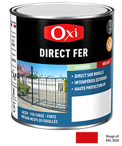 Peinture DIRECT FER LISSE Rouge Vif 0,5L
