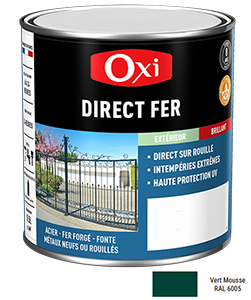 Peinture DIRECT FER LISSE Vert Mousse 1,5L
