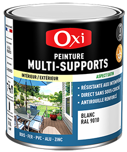 Peinture MULTI SUPPORTS TOP3+ Blanc 0,5L