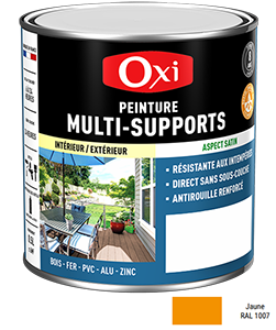 Peinture MULTI SUPPORTS TOP3+ Jaune 0,5L