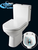 Pack WC horizontal CITIA CLEAN FLUSH 3/6L sans bride / Abattant frein chute