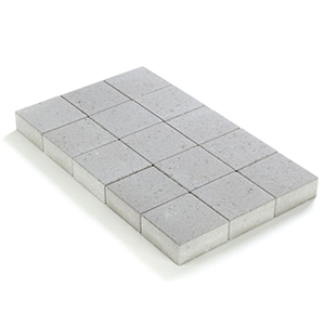 Pavés 15x15x6cm Gris non tambouriné avec chanfrein - P/520 pavés soit 11,81m² COECK