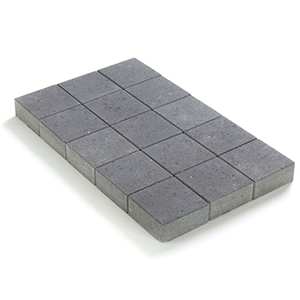 Pavés 15x15x6cm Gris-souris non tambouri avec chanfrein -P/520 pavés soit 11,81m² COECK