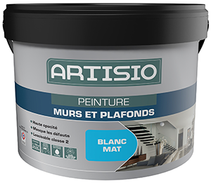 Peinture acrylique mat blanc ARTISIO 10L
