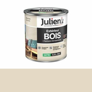 Peinture BOIS microporeux blanc perle 0,5L