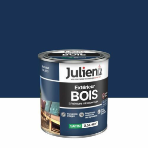 Peinture BOIS microporeux bleu cobalt 2,5L