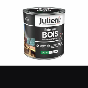 Peinture BOIS microporeux noir 0,5L