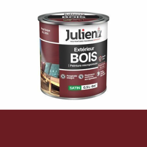 Peinture BOIS microporeux rouge basque 0,5L