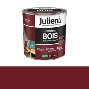 Peinture BOIS microporeux rouge basque 2,5L