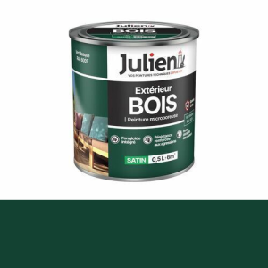 Peinture BOIS microporeux vert basque 0,5L