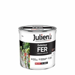 Peinture antirouille FER blanc brillant 2L