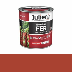 Peinture antirouille FER rouge agricole 0,5L