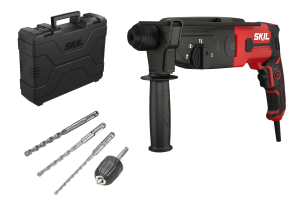 Perforateur SDS 850W - 2,8J SKIL mandrin 13mm - RH1E1770GA livrré en coffret avec 3 forets SDS