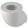 Pipe WC PVC courte Ø100 joint 85/107 blanche