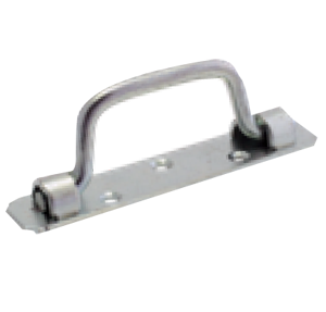 Poignée sur platine zinguée 140mm