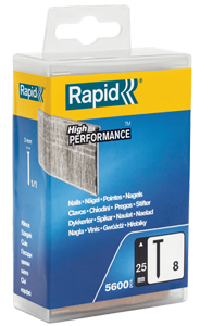 Pointes 8/25mm galva - 5600 pces