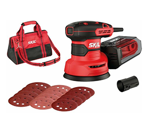 Ponceuse Excentrique 300W  Ø125mm SKIL variateur + 15 feuilles abrasives
