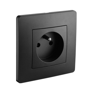 Prise 2P+T CALY noir