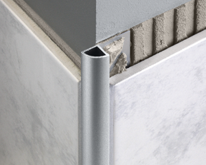 Profilé 1/4 rond DURONDELL 8mmx250cm alu argent chromé