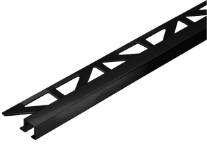 Profilé de finition carrelage SQUARELINE alu anodisé Noir mat 11mmx250cm FDS - FIN DE SERIE remplacé par dur0057