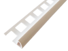 Profilé 1/4 rond PVC blanc 12,5mmx250cm
