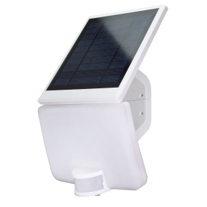 Projecteur Solaire LED Blanc 11W 1400lm + détecteur de mouvements