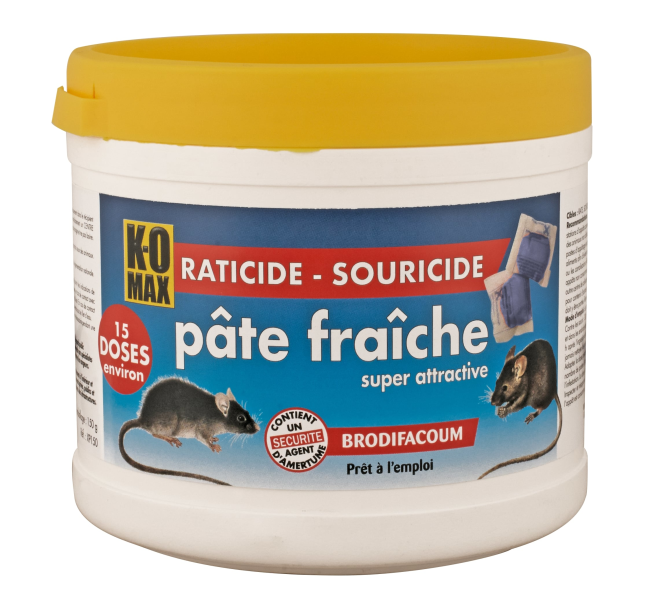K-OMAX Raticide Souricide pâte 150g