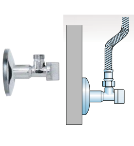 Robinet équerre M15x21/M12x17