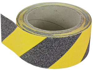 Ruban adhésif antidérapant noir / jaune 50mmx5m
