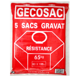 Sac à gravats 65kg - 5 sacs