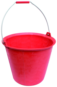 Seau Pro ROUGE 13L poignée + ergots - TALIAPLAST