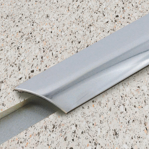 Seuil extra plat PRESTO inox brillant adhésif - 30mm 93cm - 6411020