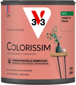 Peinture COLORISSIM Satin 0,5L Sorbet de Fraise