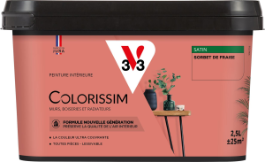 Peinture COLORISSIM Satin 2,5L Sorbet de Fraise