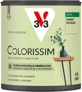 Peinture COLORISSIM Satin 0,5L Sorbet Pistache