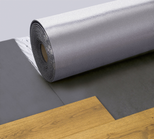 Sous-couche ISOLSOUND ép.2mm - 15mx1m soit 15m² avec 1 face alu - spéciale sol stratifié et sol vinyle