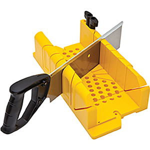 Boîte à coupe ABS avec scie à dos et chevilles