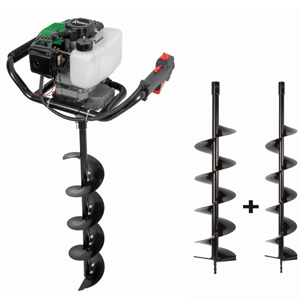 Tarière thermique  51.7CC-1500W 3 mèches Ø10/Ø15/Ø20cmx80cm