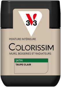Peinture COLORISSIM Satin 0,075L Taupe Clair Testeur