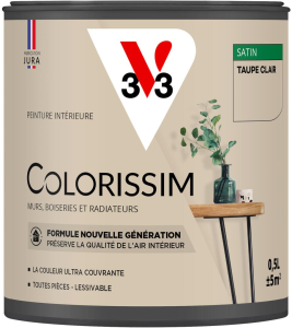 Peinture COLORISSIM Satin 0,5L Taupe Clair