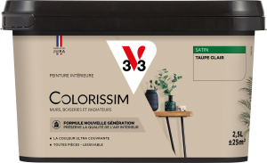 Peinture COLORISSIM Satin 2,5L Taupe Clair