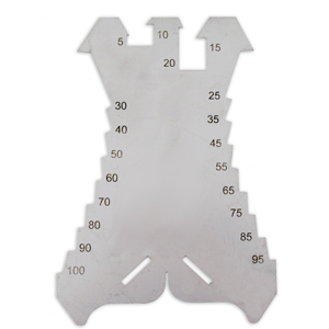 Tracette à zinc en inox