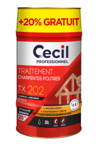Traitement bois charpente TX202 25L+20% gratuit