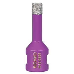 Trépan diamant à sec Ø10mm Sidamo spécial céramique, grès, faïence, marbre