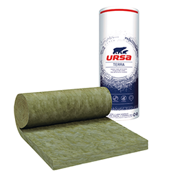 Laine de verre NUE 100mm MNU40 URSA 8,00x1,20m soit 9,60m² / R=2,50