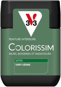 Peinture COLORISSIM Satin 0,075L Vert cèdre Testeur