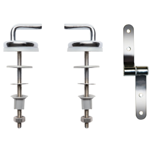 Ensemble fixation inox abattant WC